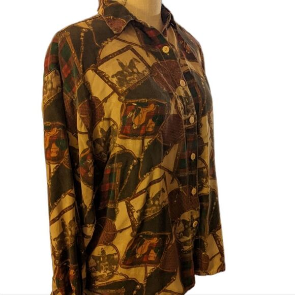 ‎Solutions vintage equestrian shirt size M - Picture 1 of 7